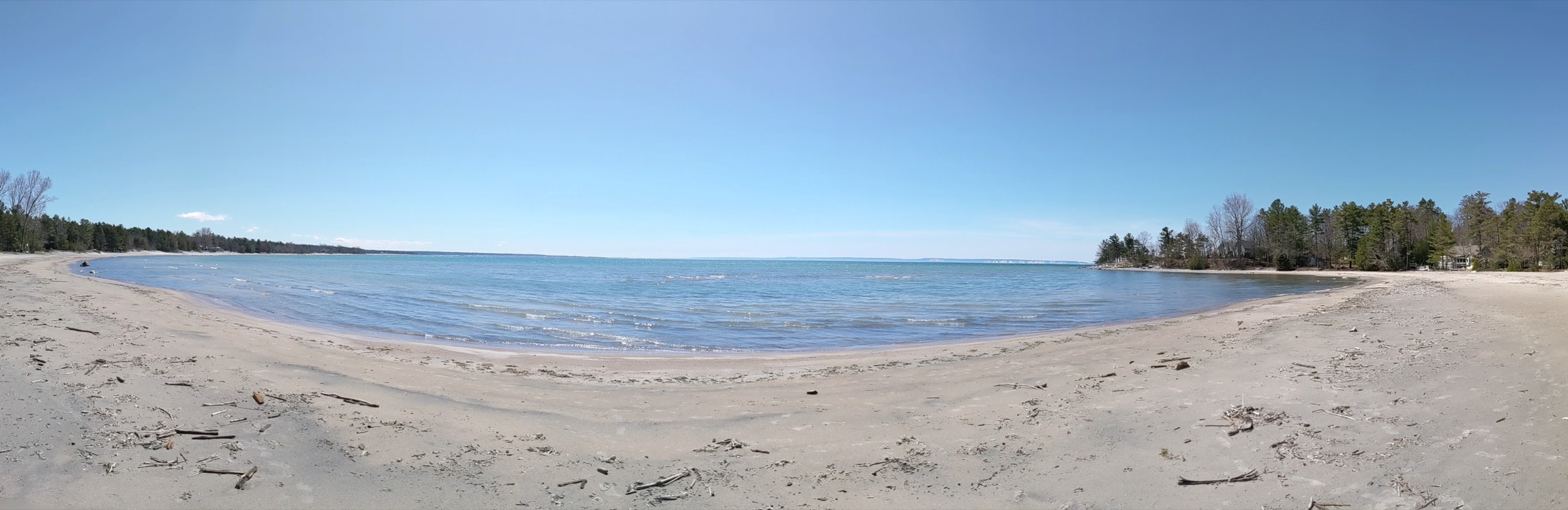 Panoramic beach surrounding area