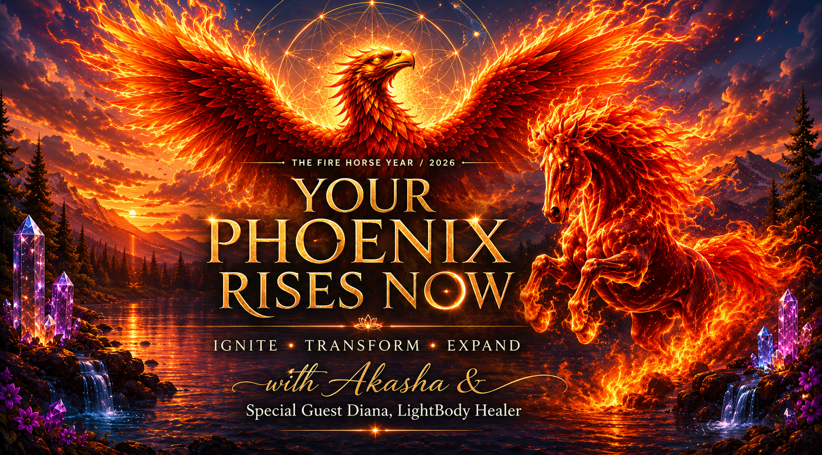 Phoenix Rising retreat artwork