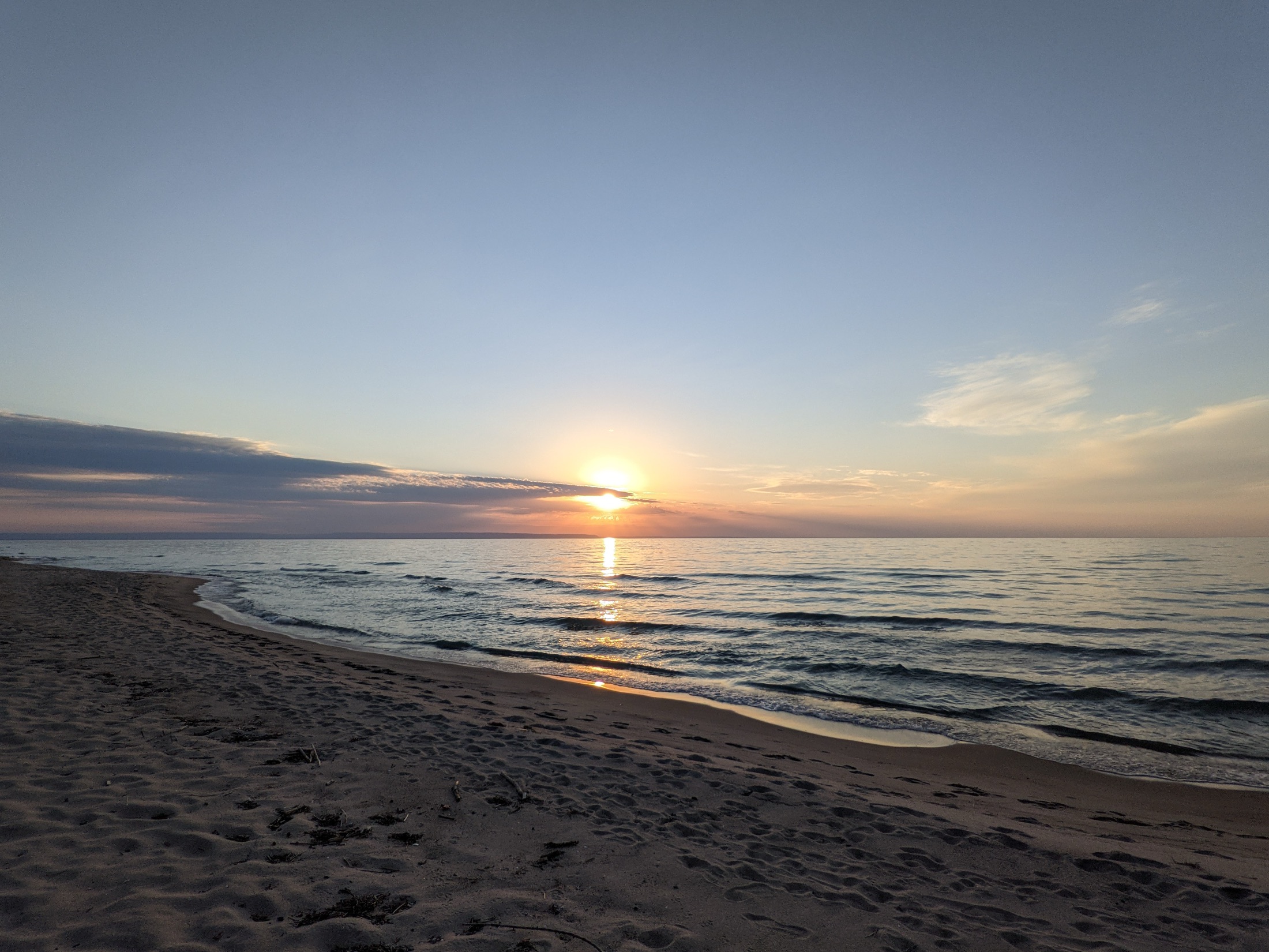 Sunset over the water at The Sandals of Calwaja